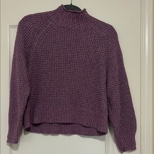 American Eagle Outfitters Plum Mockneck   Sweater size Medium